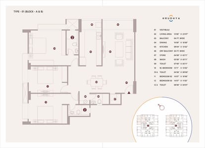 290 Sqyd 3 BHK For Sale Brochure Image 9