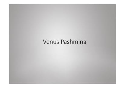 Venus Pashmina Brochure Image 1