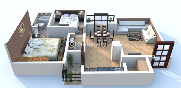 2 BHK Flat for Sale in Sargasan, Gandhinagar Image 1