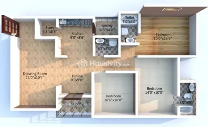 2 BHK Flat for Sale in Sargasan, Gandhinagar Image 4