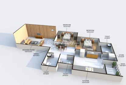 2 BHK Flat for Sale in Sargasan, Gandhinagar Image 2