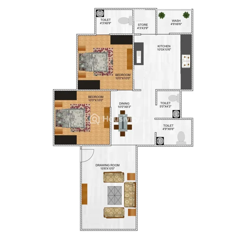 2 BHK Flat for Sale in Sargasan, Gandhinagar Image 3