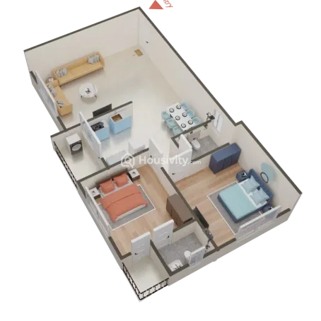 2 BHK Flat for Sale in Sargasan, Gandhinagar Image 1