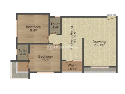 2 BHK Flat for Sale in Sargasan, Gandhinagar Image 6