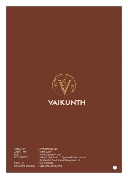 Vaikunth Brochure Image 1