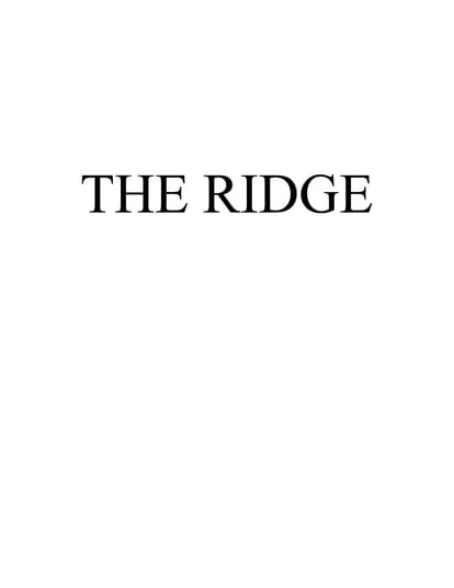 THE RIDGE Brochure Image 1