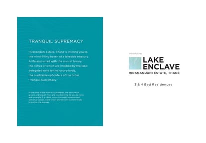Hiranandani Lake Enclave Brochure Image 4