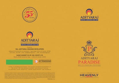 Sagar Sangeet Adityaraj Paradise Brochure Image 1