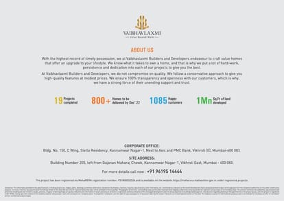 Vaibhav Laxmi Peak 25 Brochure Image 12