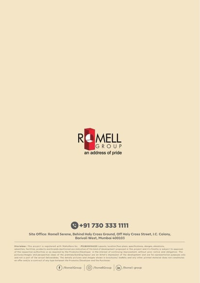 Romell Serene Brochure Image 28