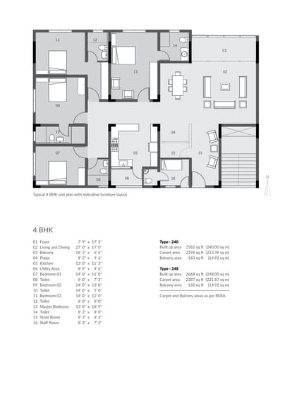 1400 Sqft 3 BHK For Sale Brochure Image 5