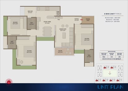 1827 Sqft 3 BHK For Sale Brochure Image 15