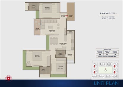 1827 Sqft 3 BHK For Sale Brochure Image 17