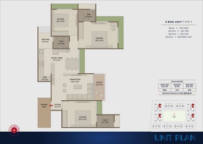 1827 Sqft 3 BHK For Sale Brochure Image 19