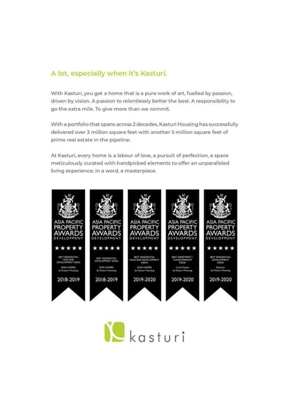 Kasturi Balmoral Towers Brochure Image 3