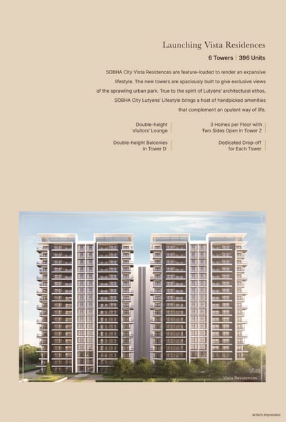 Vista Residences - Sobha City Brochure Image 3