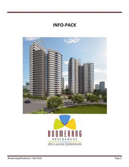 Jaypee Boomerang Residences Brochure Image 1