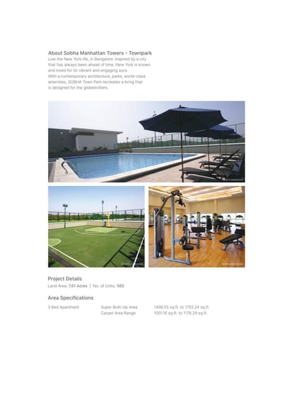Sobha Manhattan Towers Brochure Image 2