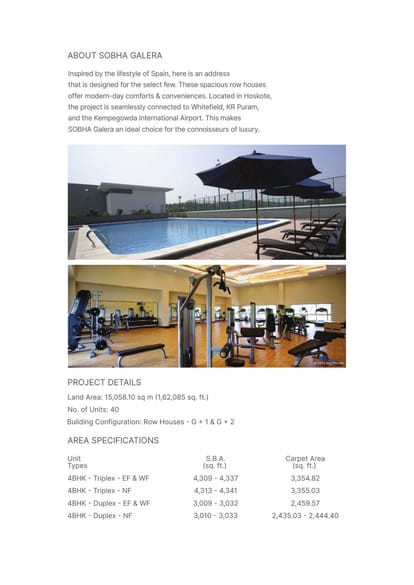 Sobha Galera Brochure Image 2