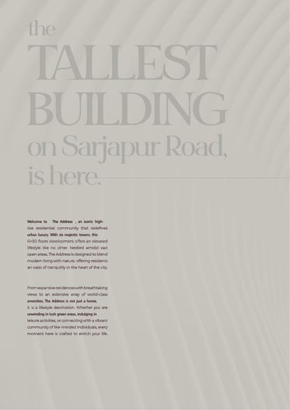 DSR The Address Brochure Image 4