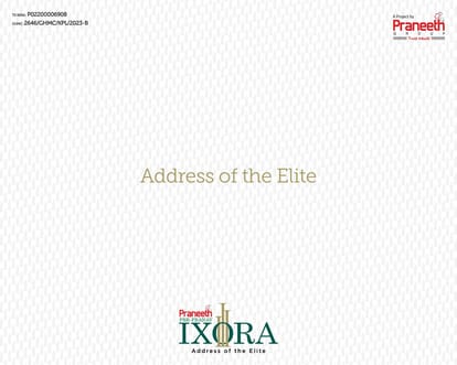 Praneeth Pranav Ixora Brochure Image 1
