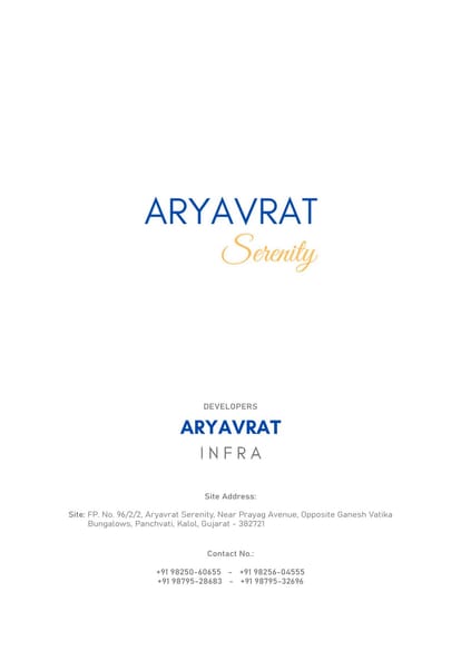 Aryavrat Serenity Brochure Image 1