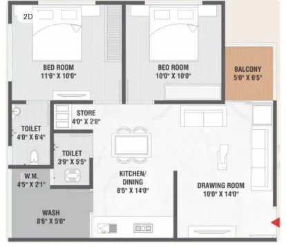 2 BHK For Sale Image 3