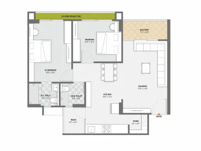 2, 3 BHK Flat for Sale in PDPU Road, Gandhinagar Image 10