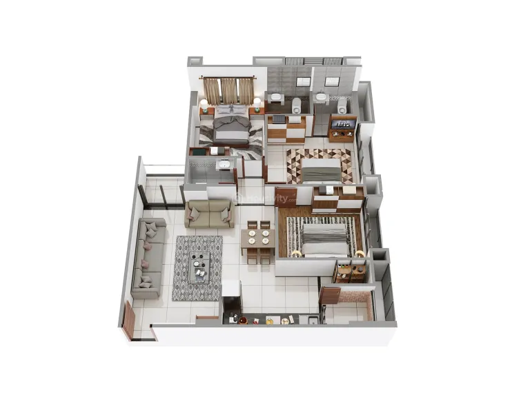 2, 3 BHK Flat for Sale in Raysan, Gandhinagar Image 10