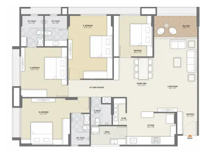 3, 4 BHK Flat for Sale in Sargasan, Gandhinagar Image 8