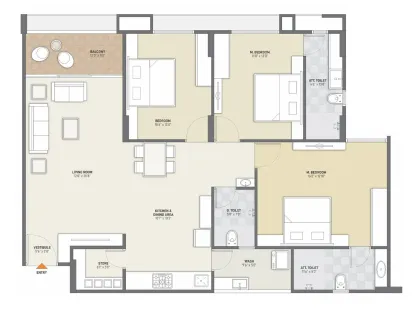 3, 4 BHK Flat for Sale in Sargasan, Gandhinagar Image 9