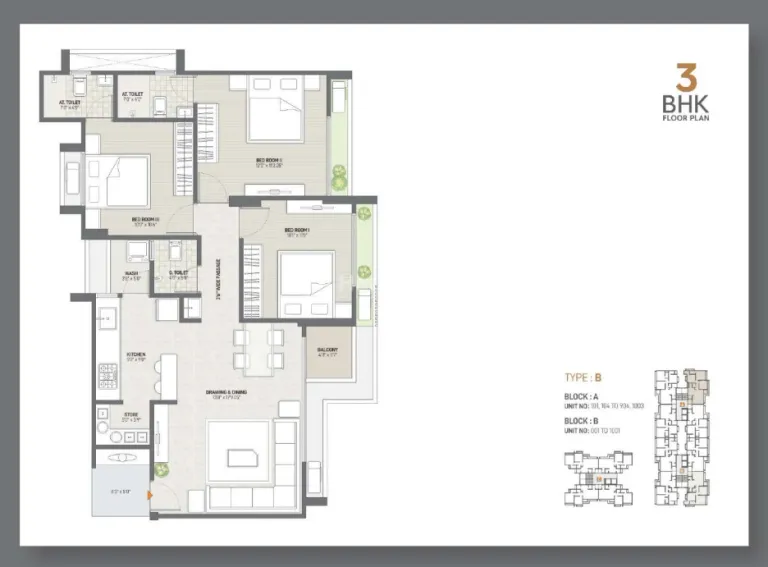 2, 3 BHK Flat for Sale in Sargasan, Gandhinagar Image 8