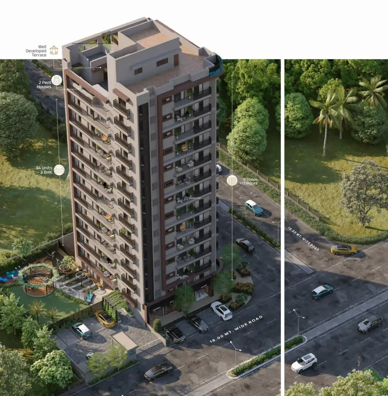 3 BHK Flat for Sale in Randesan, Gandhinagar Image 2