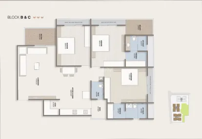 3 BHK Flat for Sale in Sargasan, Gandhinagar Image 9