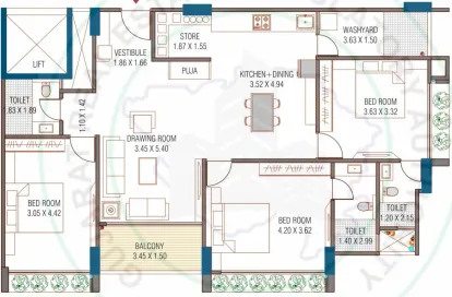 3 BHK Flat for Sale in Randesan, Gandhinagar Image 11