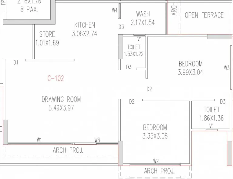 2, 3 BHK Flat for Sale in Randesan, Gandhinagar Image 10