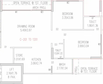 2, 3 BHK Flat for Sale in Randesan, Gandhinagar Image 11