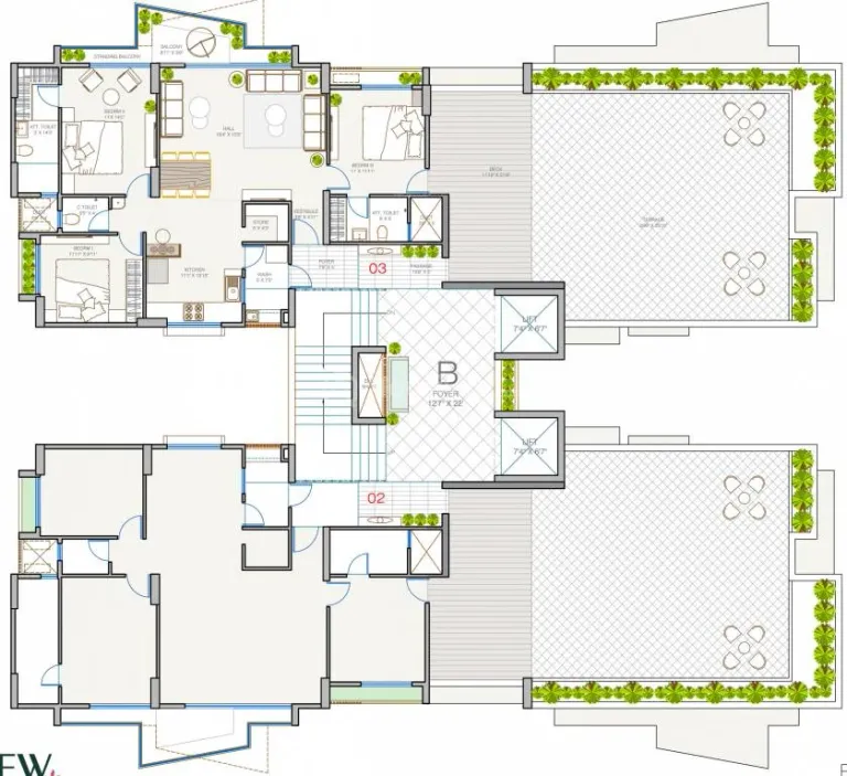 3, 4 BHK Flat for Sale in Sargasan, Gandhinagar Image 9