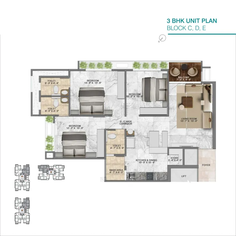 2 BHK Flat for Rent in Sargasan, Gandhinagar Image 4