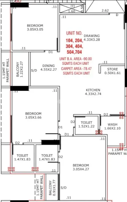 Aradhana 7 Storey Image 9