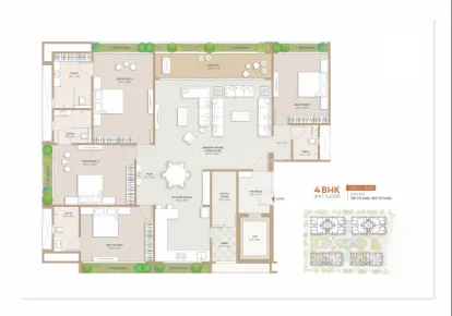 3, 4 BHK Flat for Sale in Kudasan, Gandhinagar Image 5