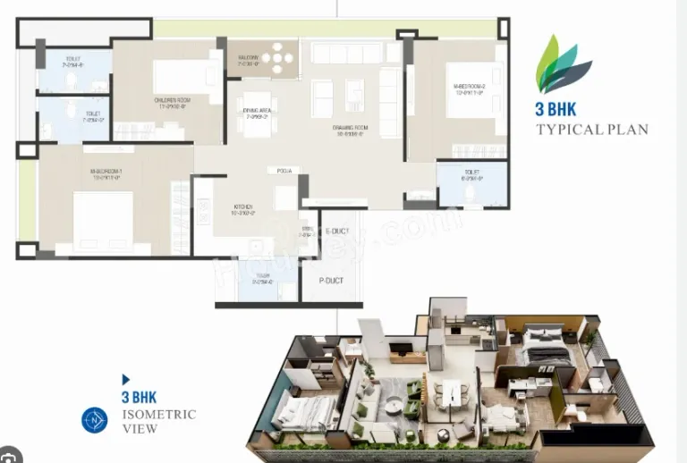 3 BHK Flat for Sale in Sargasan, Gandhinagar Image 3