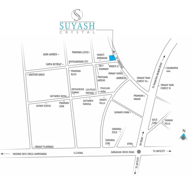 2 BHK Flat for Rent in Sargasan, Gandhinagar Image 2