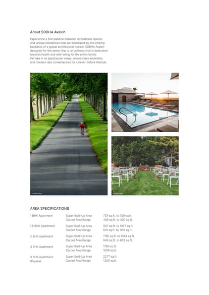 Sobha Avalon Brochure Image 2
