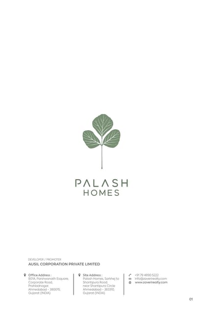 Palash Homes Brochure Image 1