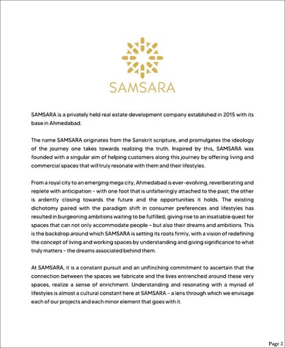 Samsara Kalpavriksh Brochure Image 2