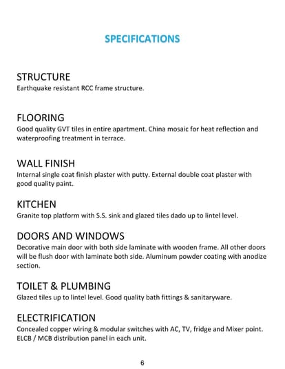 Bansidhar Appartment Brochure Image 6