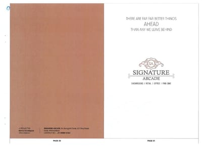 Signature Arcade Brochure Image 1