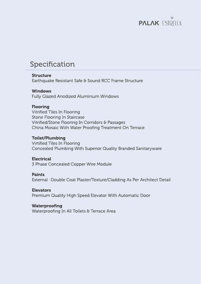 Palak Estrella Brochure Image 12