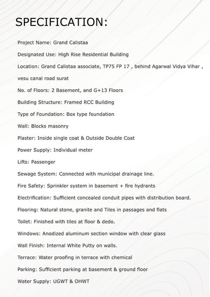 Grand Calistaa Brochure Image 12
